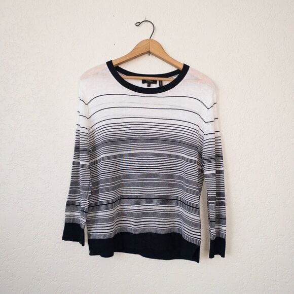 NWOT Theory Rainee P Prosecco Semi-Sheer Sweater‎ Size Large - Picture 2 of 6